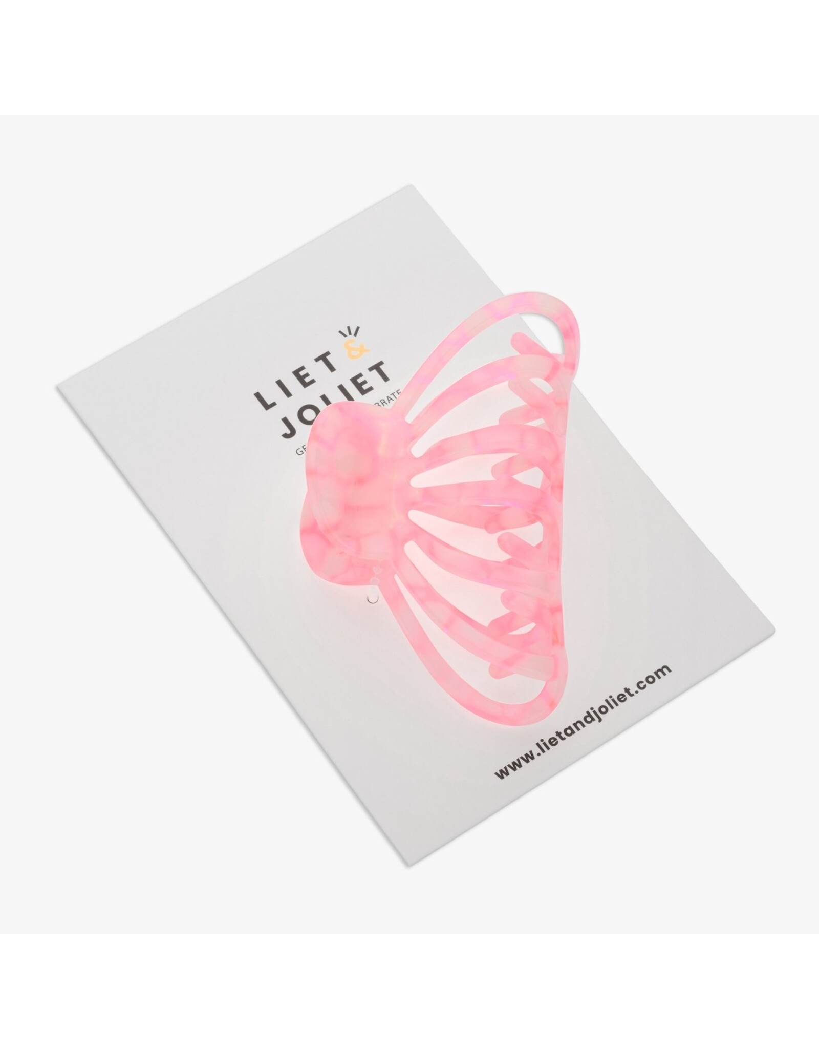 Haarspeld roze raster