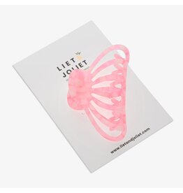 Haarspeld roze raster