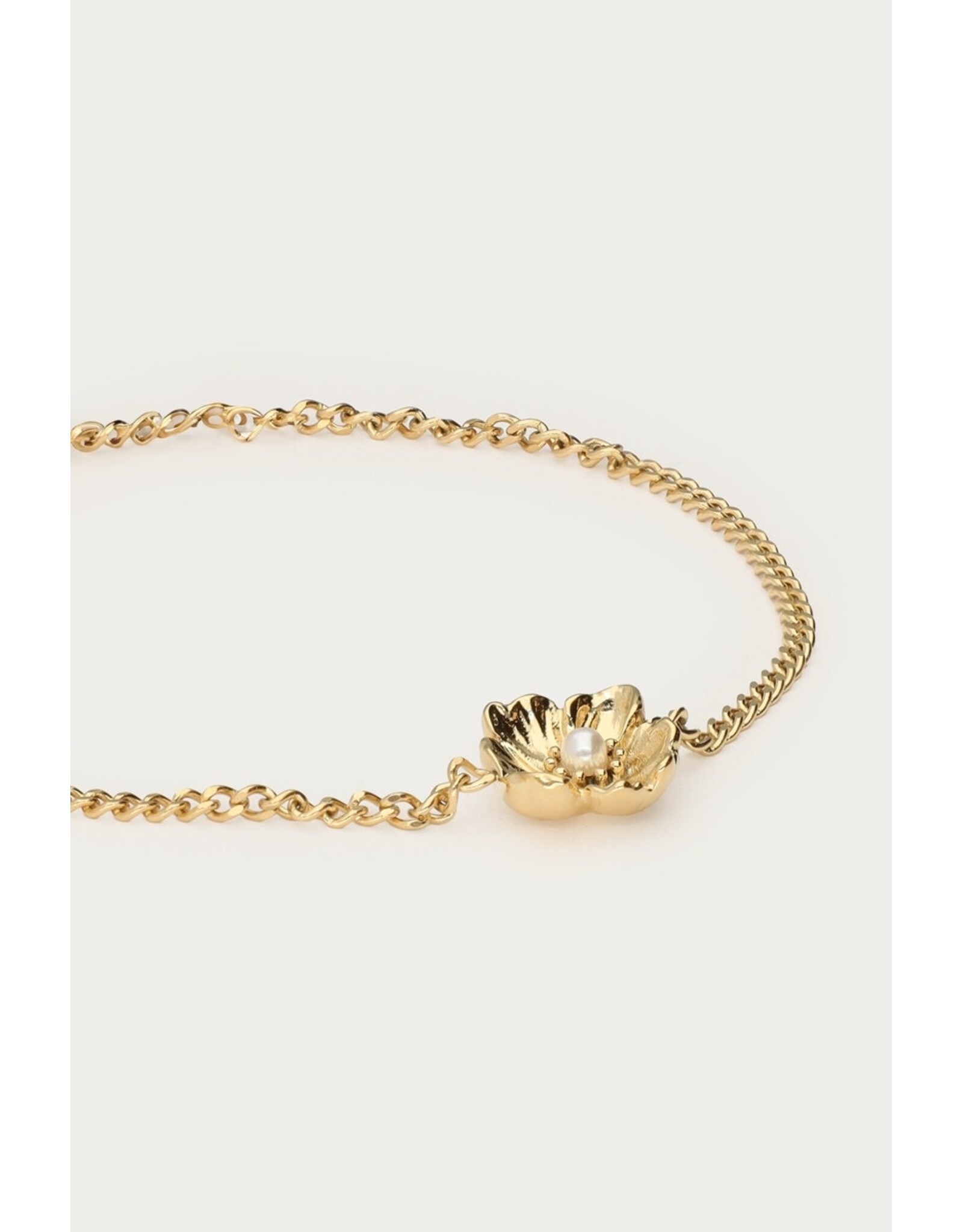 Armband parel bloem