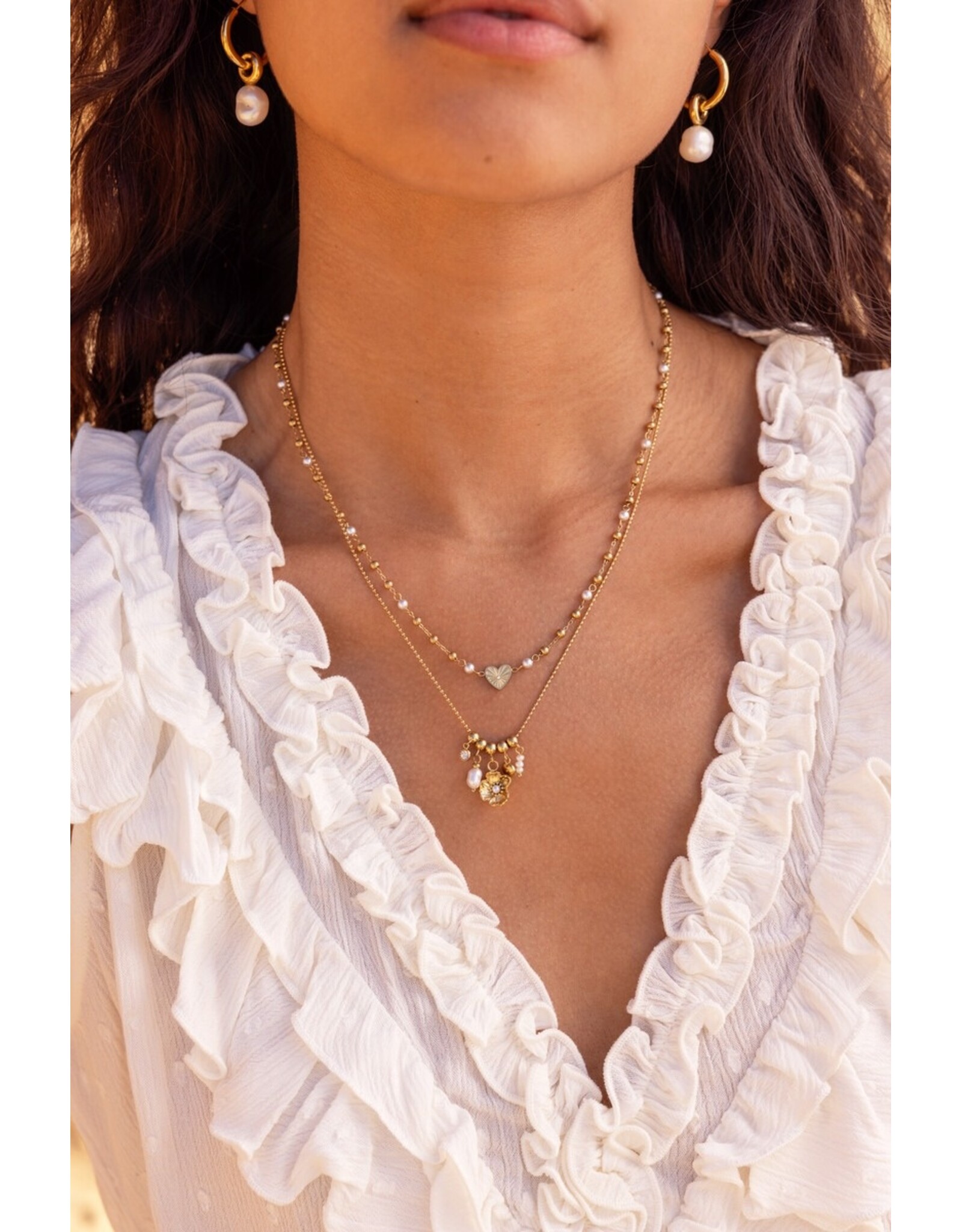 Ketting parel bloem