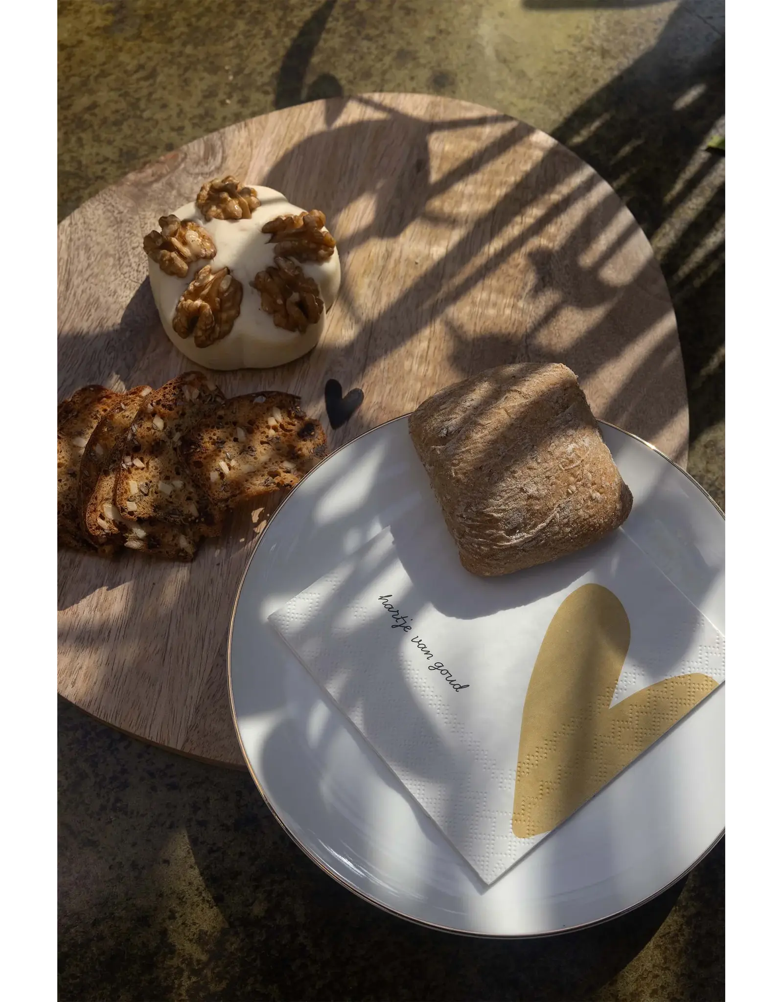 Servetten Hartje van goud
