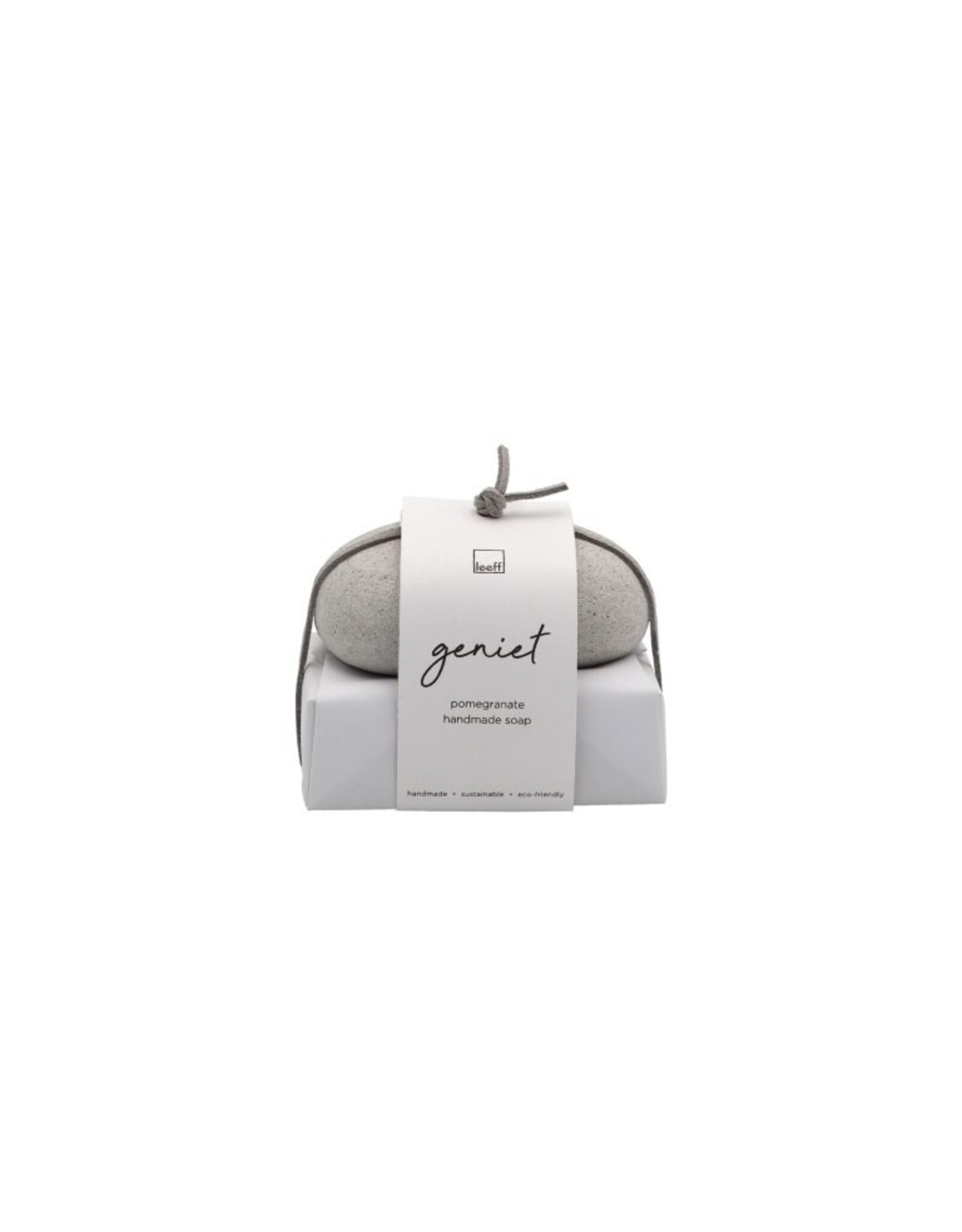 Handzeep + steenscrub Geniet