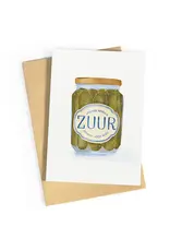 Wenskaart Afscheid nemen is zuur Bedankt voor alles
