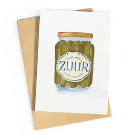 Wenskaart Afscheid nemen is zuur Bedankt voor alles