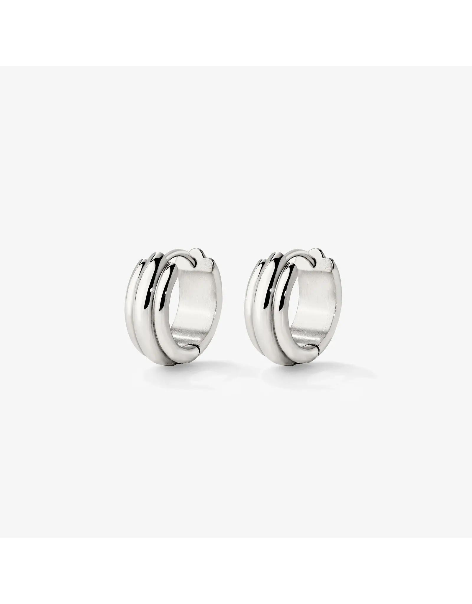 Oorringen halo zilver
