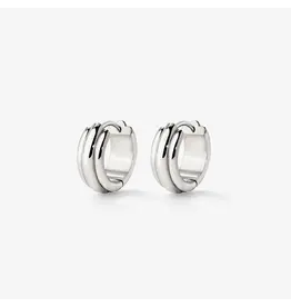 Oorringen halo zilver