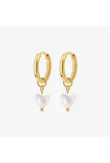 Oorringen bedel shimmering heart