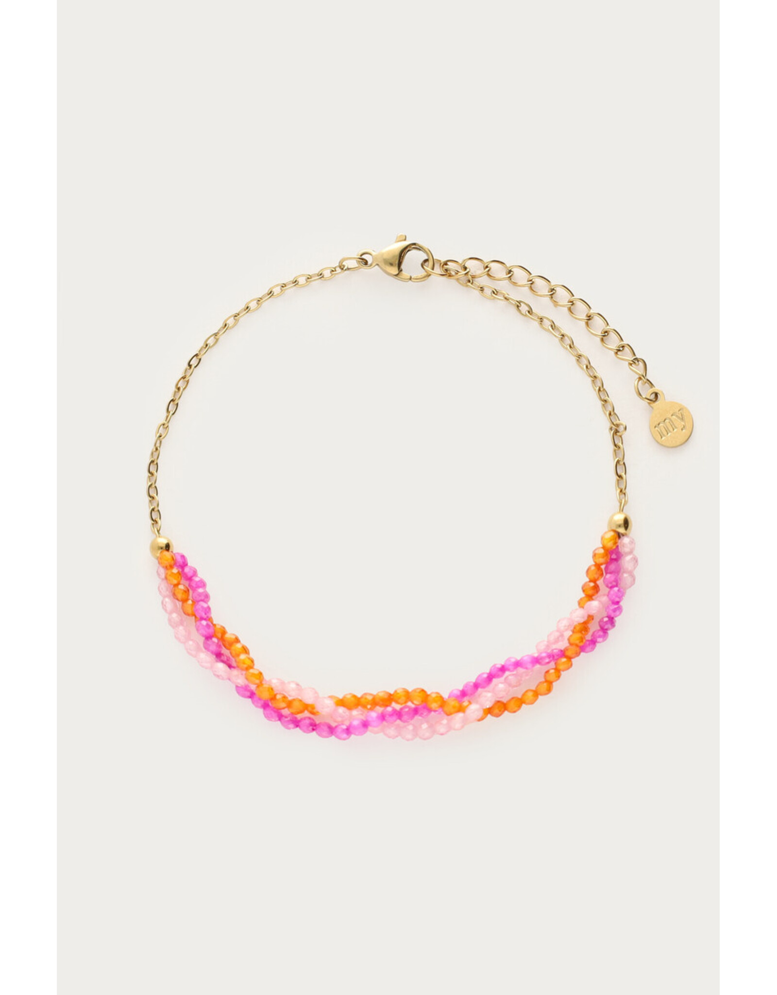 Armband gevlochten multi