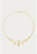 Ketting dubbel bedels