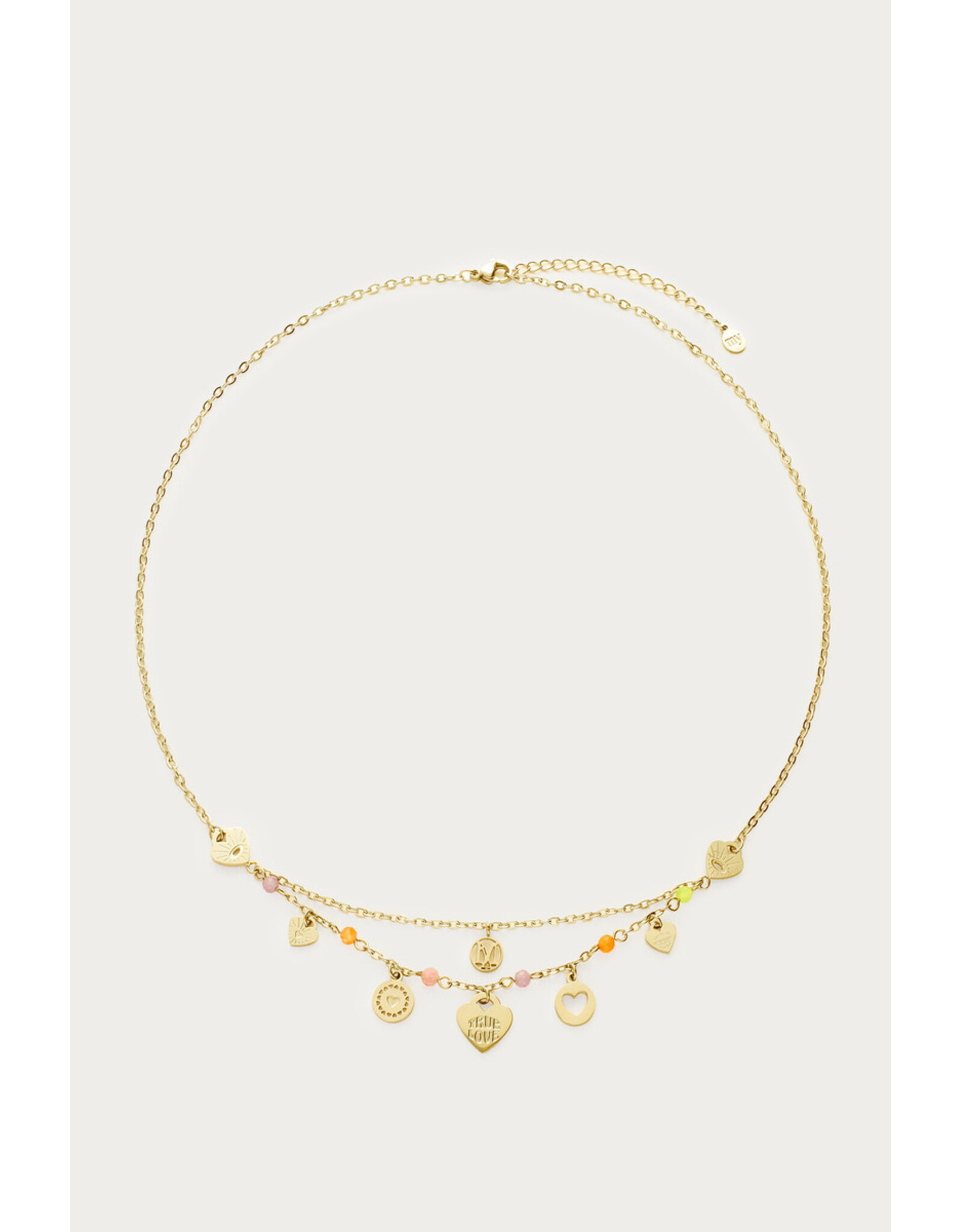 Ketting dubbel bedels