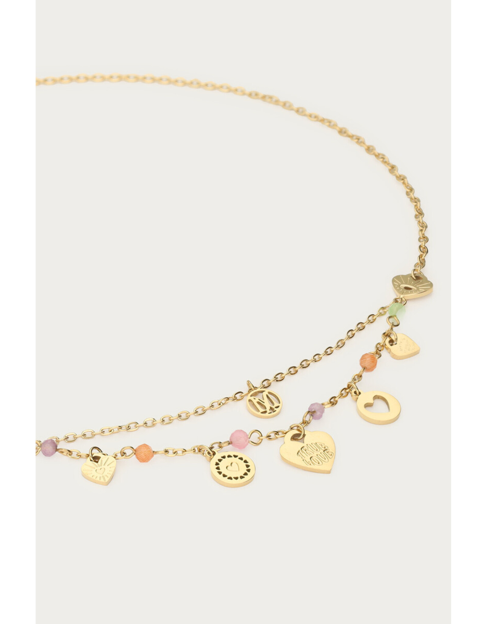 Ketting dubbel bedels