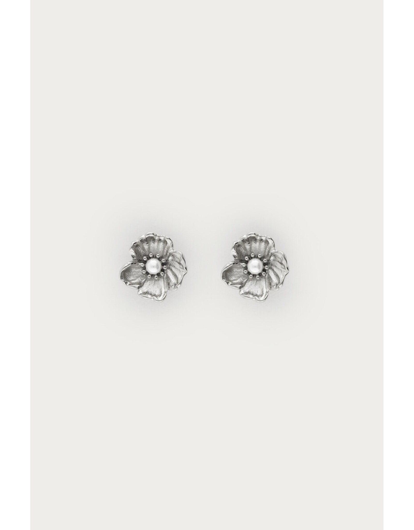 Studs ranonkel zilver