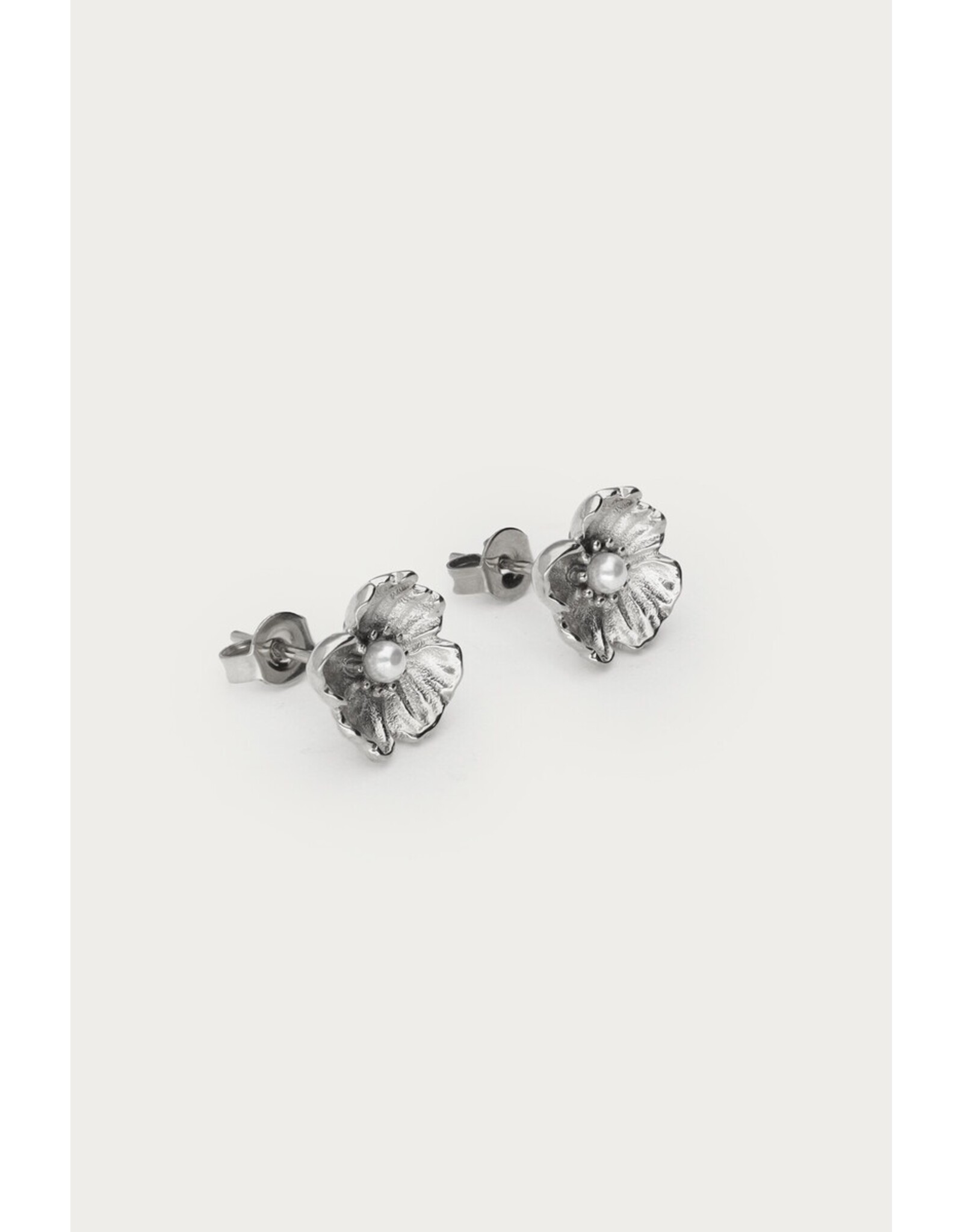 Studs ranonkel zilver