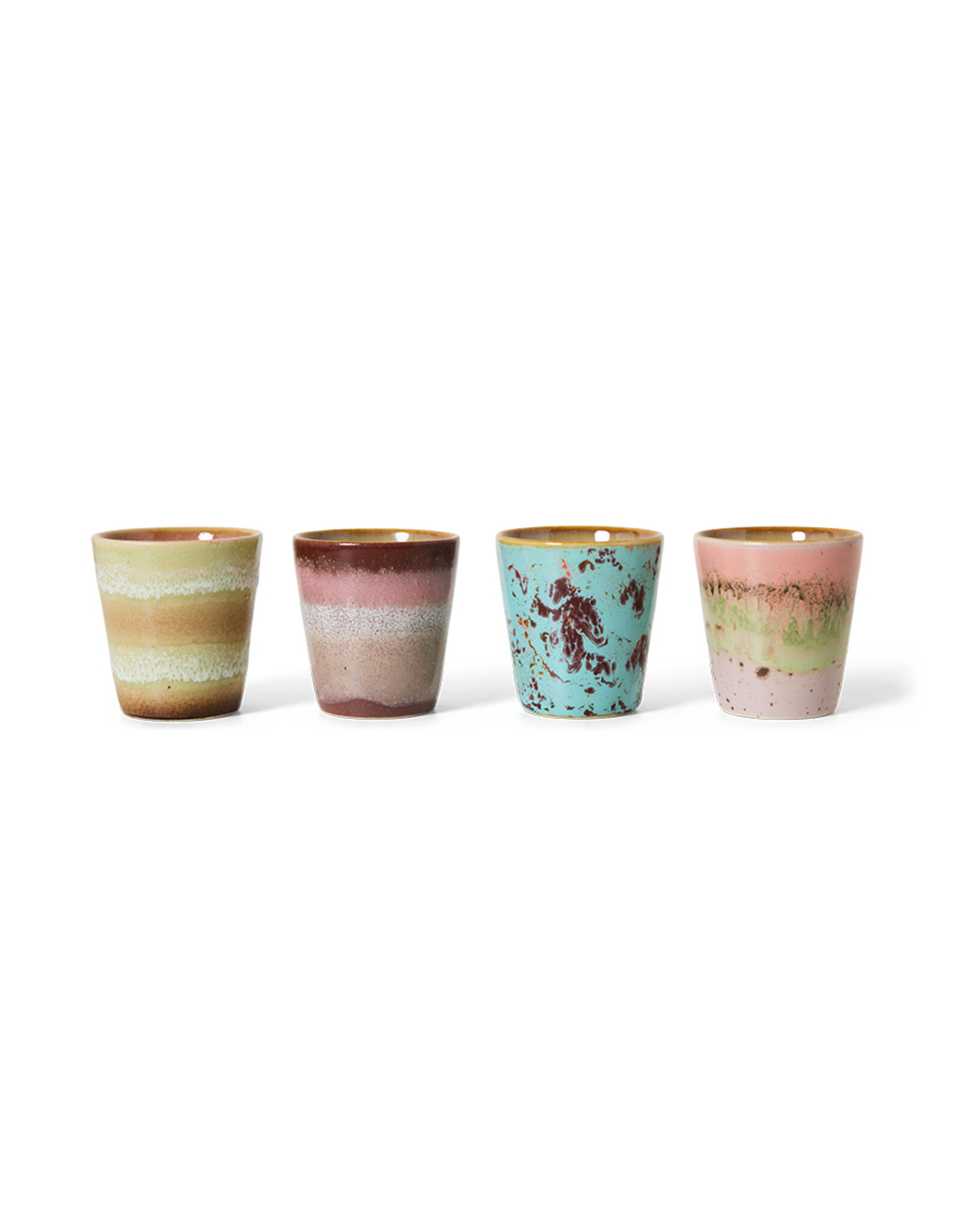 Set van 4 ristretto mugs futurism