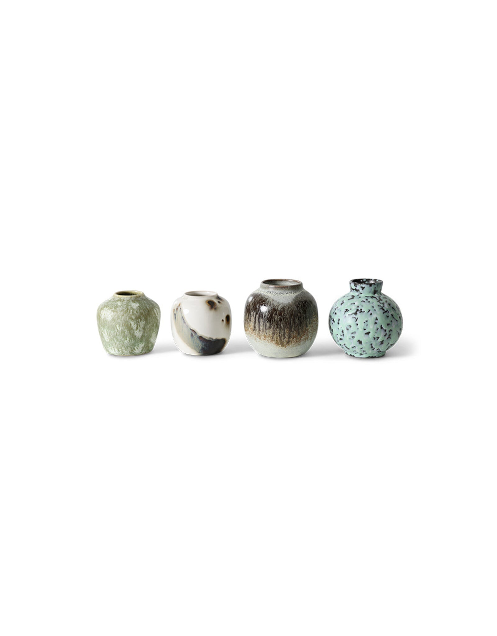 Set 4 small vases Canyon