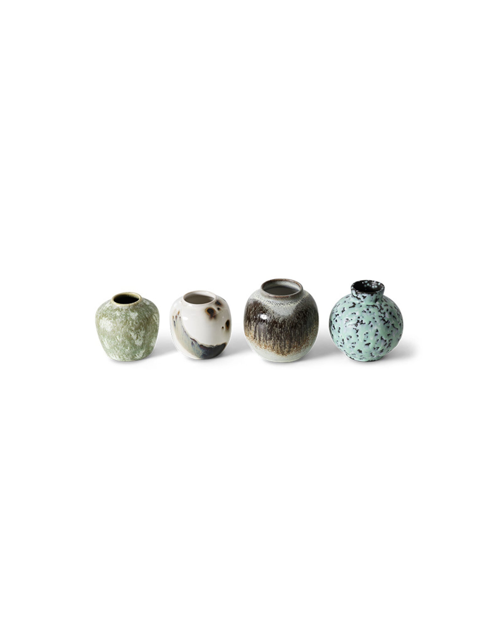 Set 4 small vases Canyon