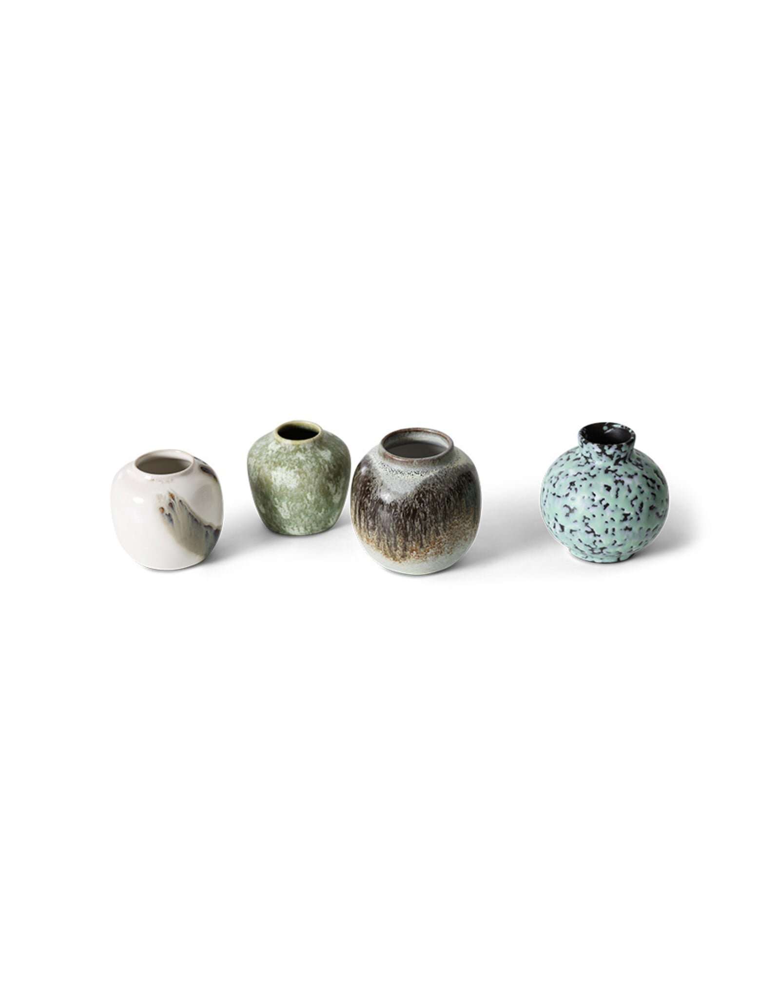 Set 4 small vases Canyon