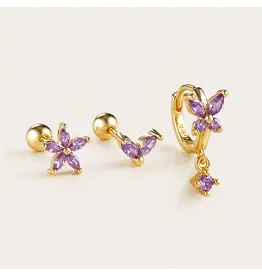 Set micha gold/lila