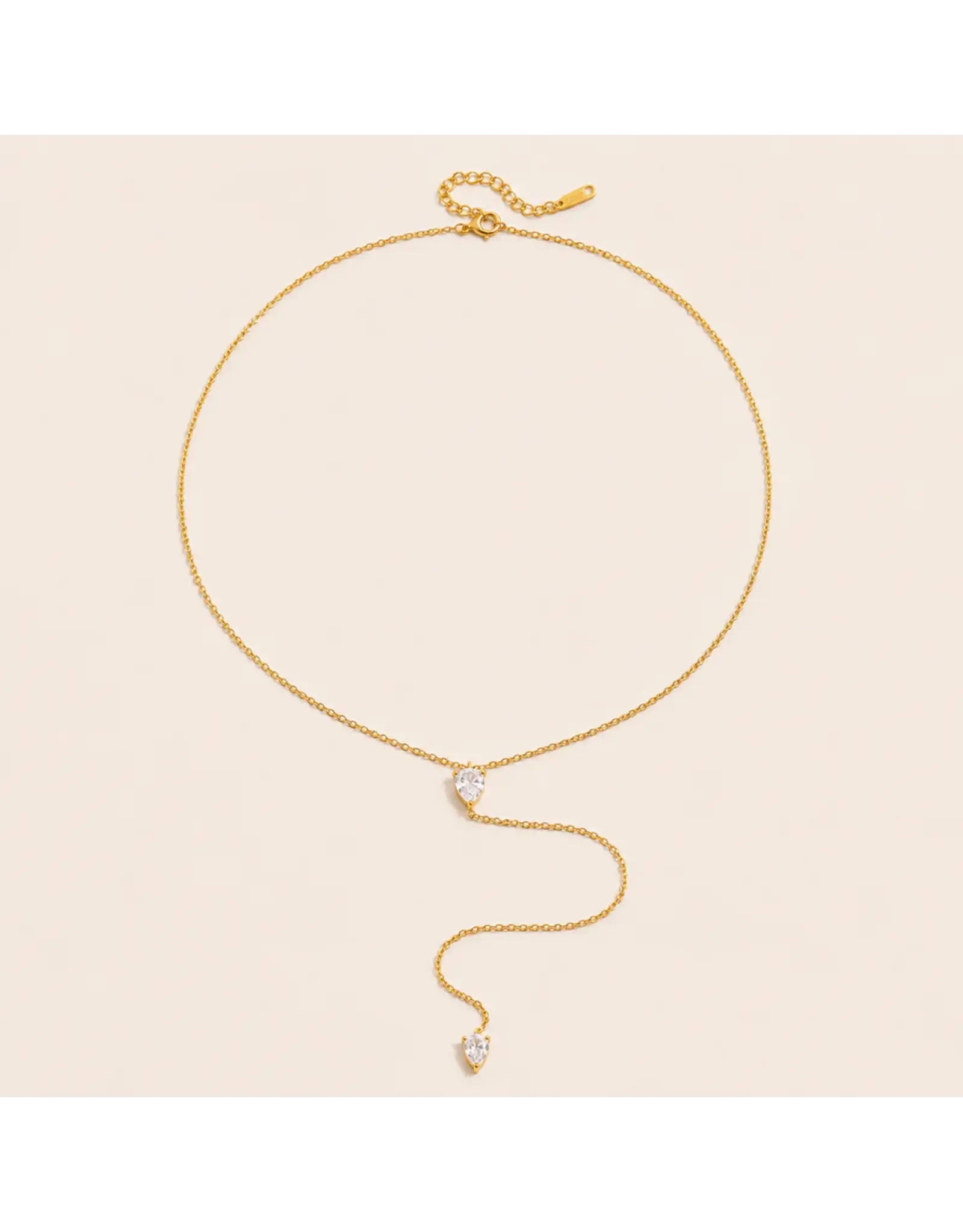 Ketting lariat gold