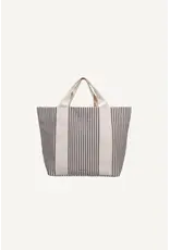 Tote bag stripes mocha