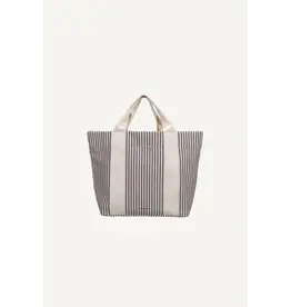 Tote bag stripes mocha