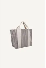 Tote bag stripes mocha
