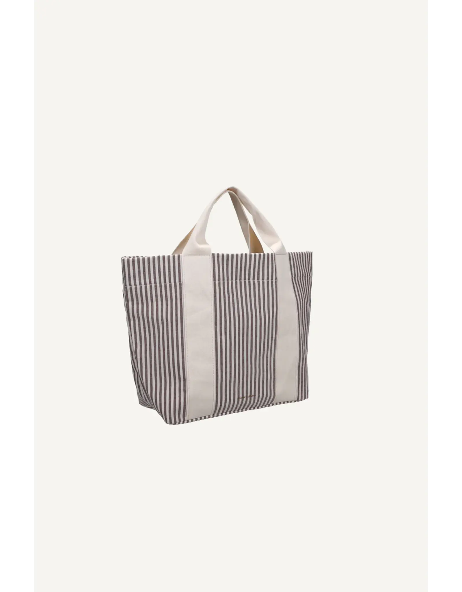 Tote bag stripes mocha