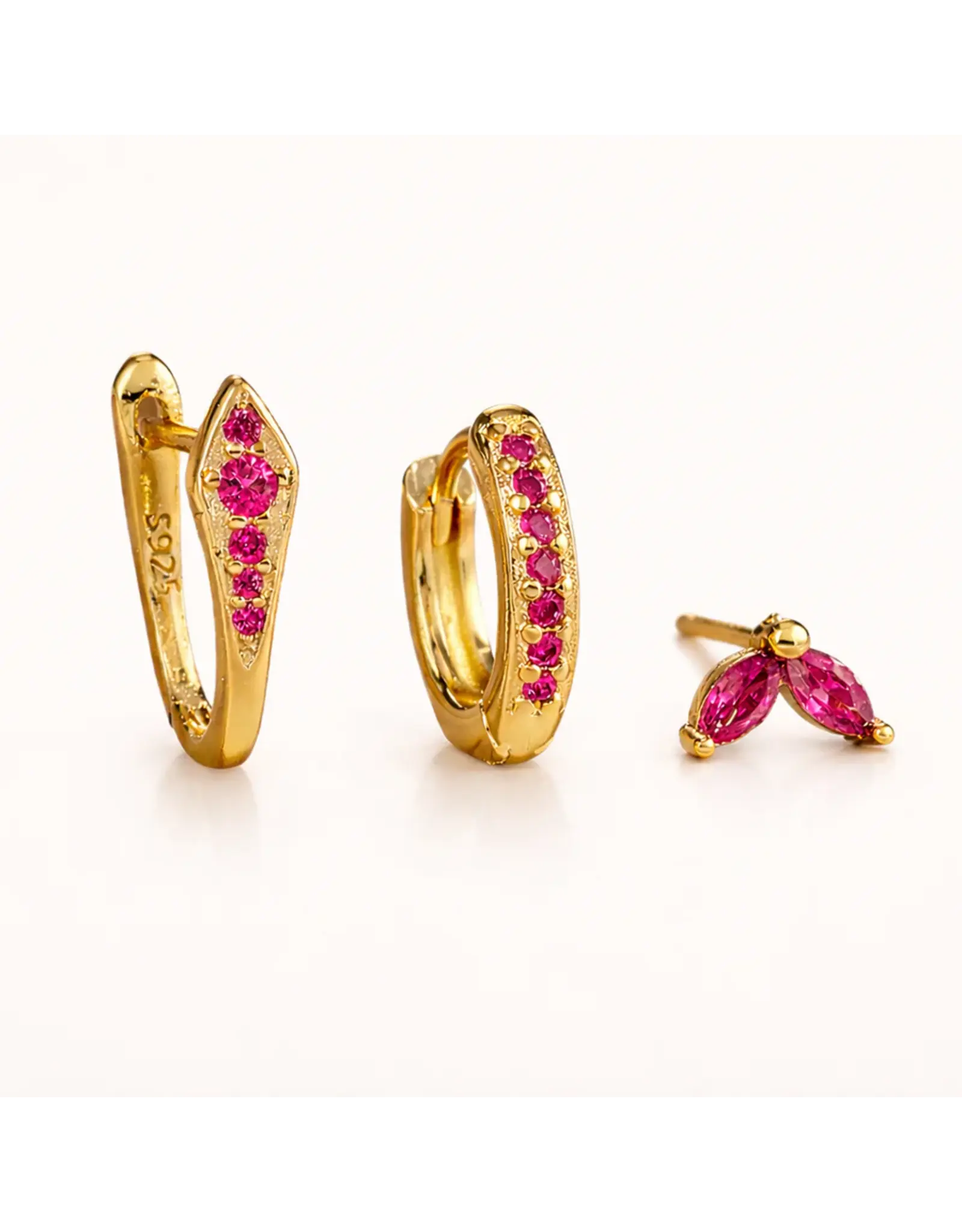 Set gia gold/ruby