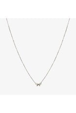Ketting strikje zilver