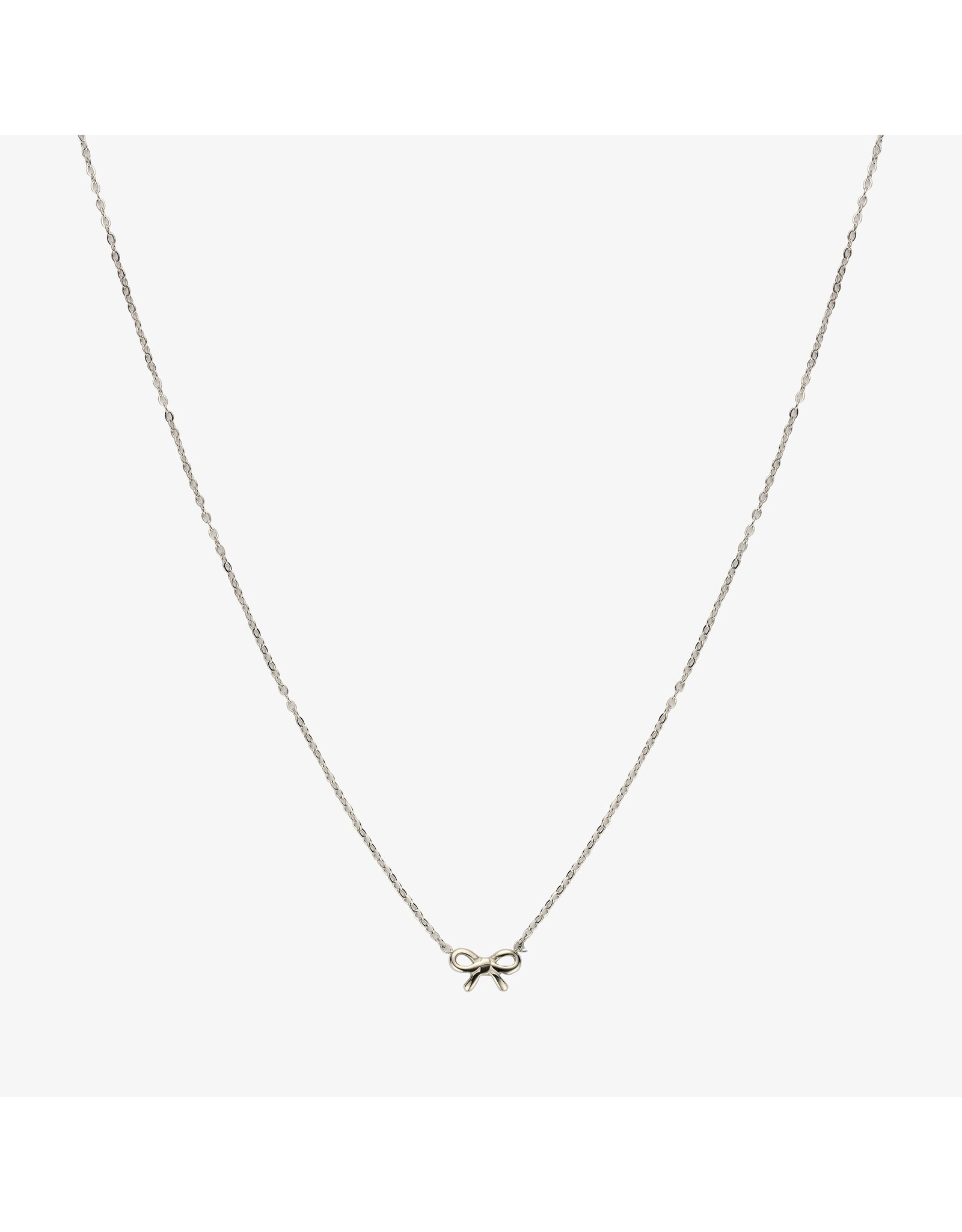 Ketting strikje zilver