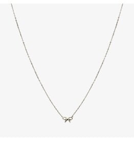 Ketting strikje zilver