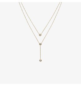 Ketting Y-model strass
