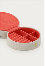 Sieraden etui linnen rond