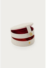 Sieraden etui linnen rond