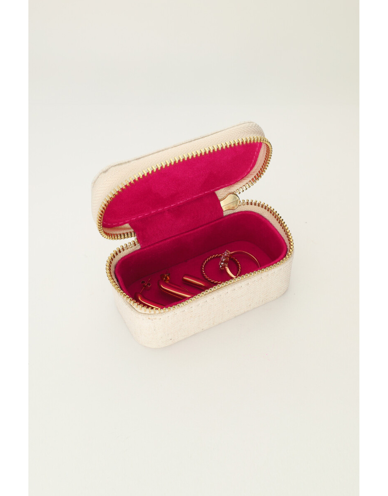 Sieraden etui linnen mini