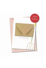 Wenskaart + geld envelop Rieke worden