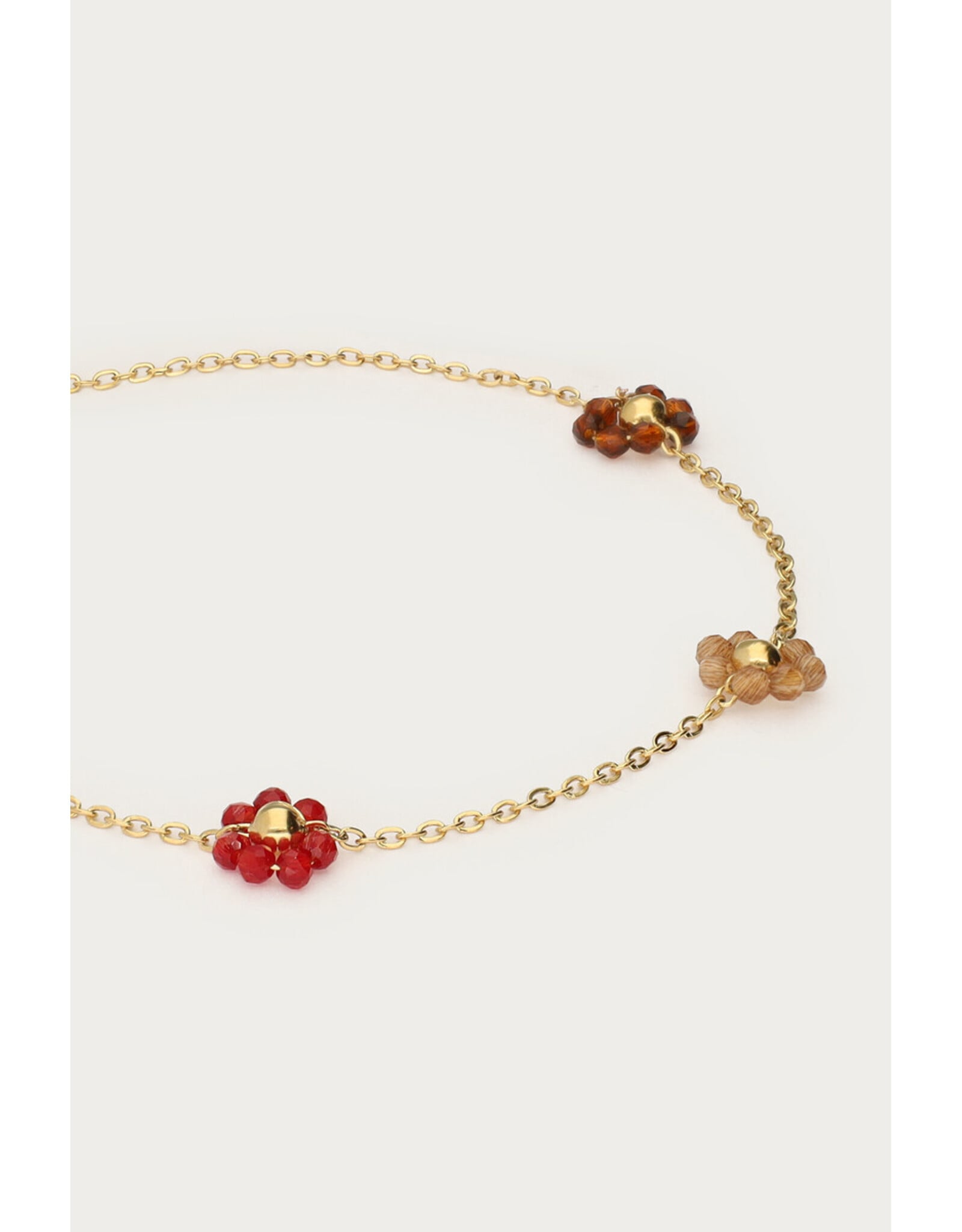 Armband bloemen multi