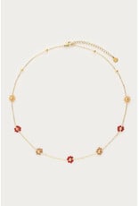 Ketting bloemen multi