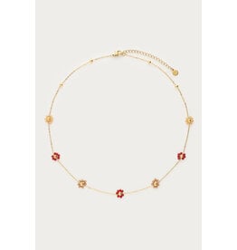 Ketting bloemen multi