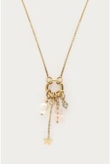 Ketting sunrocks roze parel