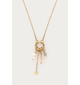 Ketting sunrocks roze parel