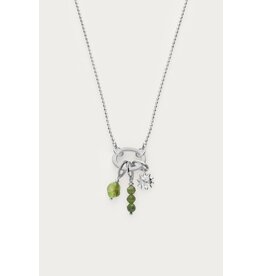 Ketting sunrocks groen zilver