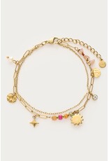Armband dubbel zon kralen