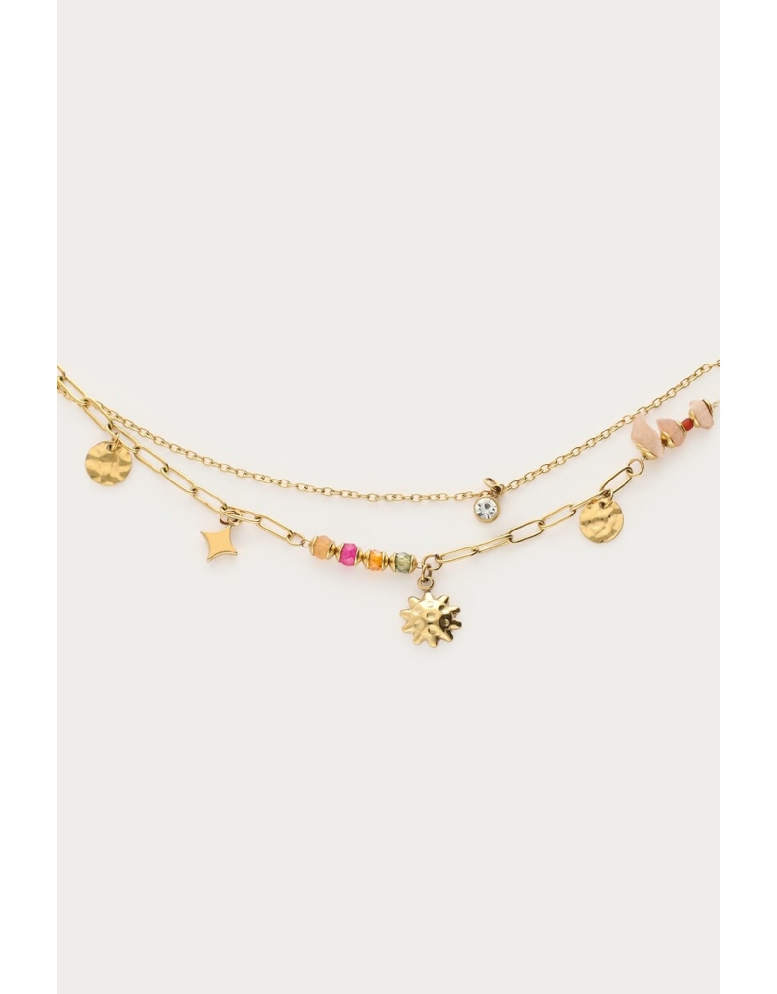 Armband dubbel zon kralen