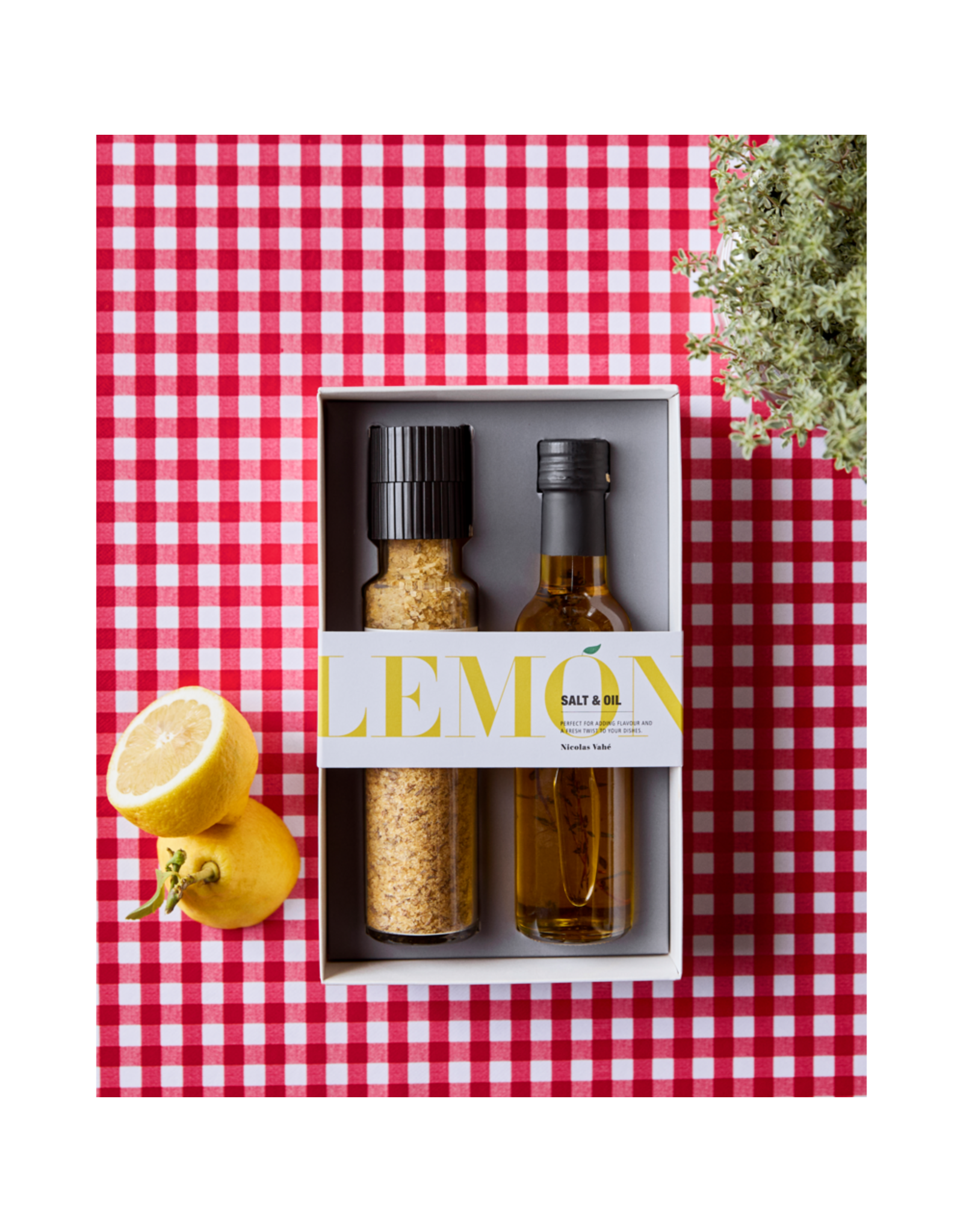Giftbox zout + olijfolie Lemon