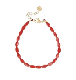 Armband schelp rood