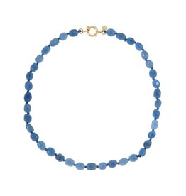Ketting blauw gemstones