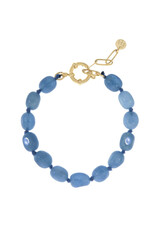 Armband blauw gemstones
