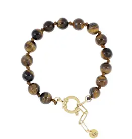 Armband bruin melée