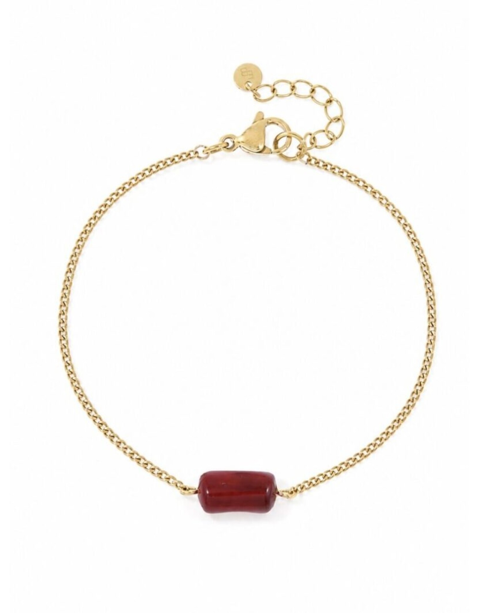 Armband steen rood